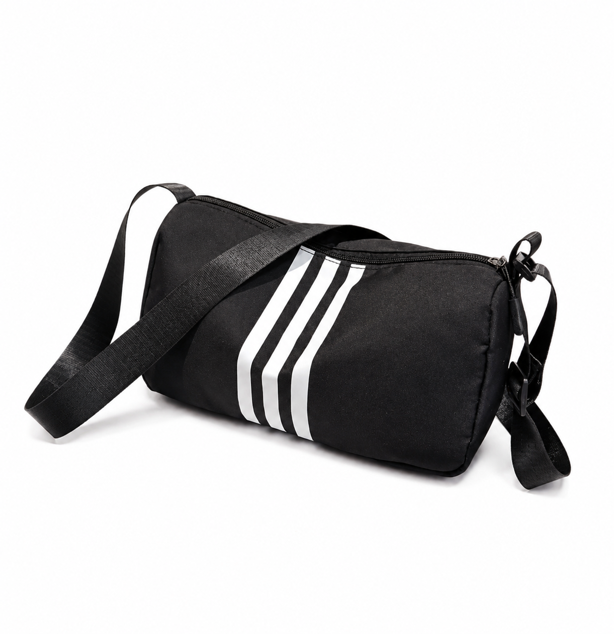 Stripe Crossbody Gym Bag